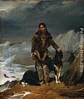 Famous Land Paintings - A Woman from the Land of Eskimos